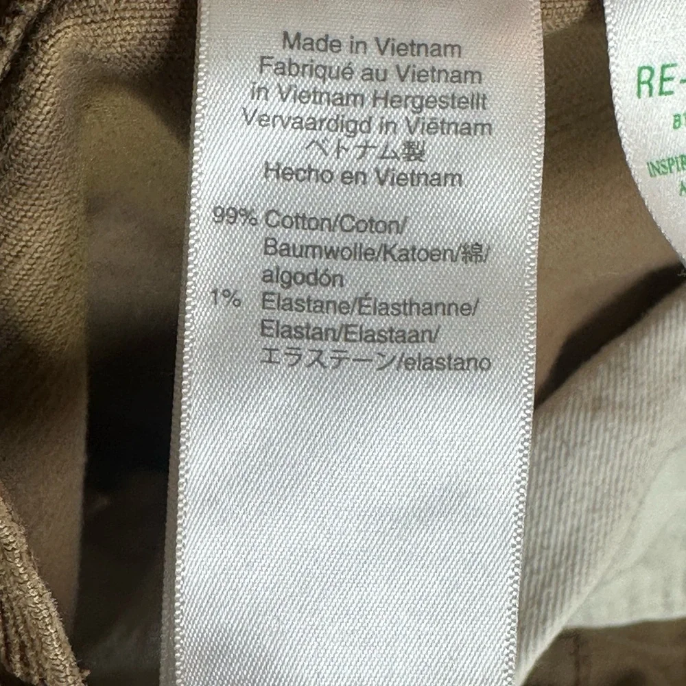 J. Crew Khaki Oak Brown Straight Keg Relaxed Corduroy Pants,31W/32L